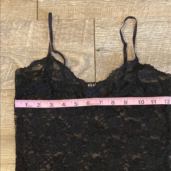 Elegant Black Lace Slip with Spaghetti Straps NWOT - Picture 4 of 7